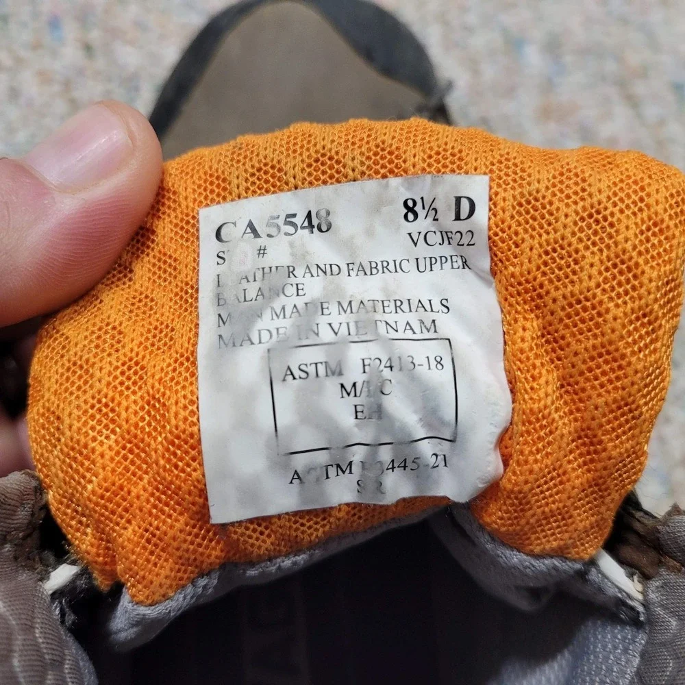Carolina Boots Mens 8.5 D Brown Duke Waterproof Composite‎ Toe Hiker Work Shoe